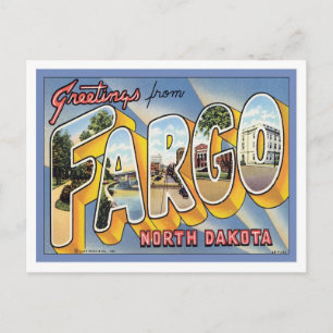 Carte Postale Salutations de Fargo North Dakota