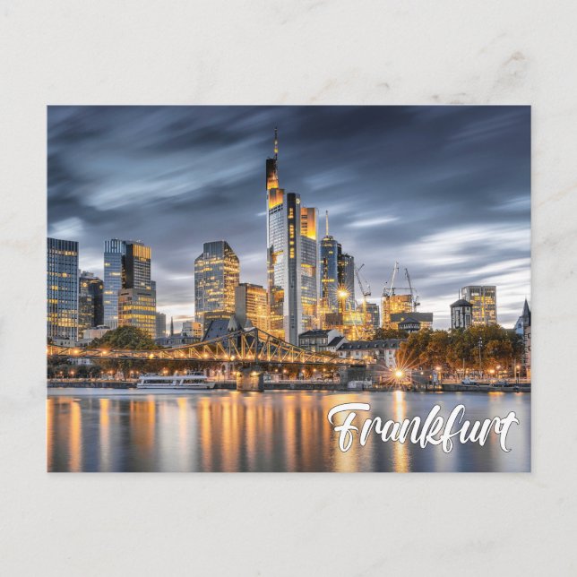 Carte Postale Salutations de Francfort, Allemagne (Devant)