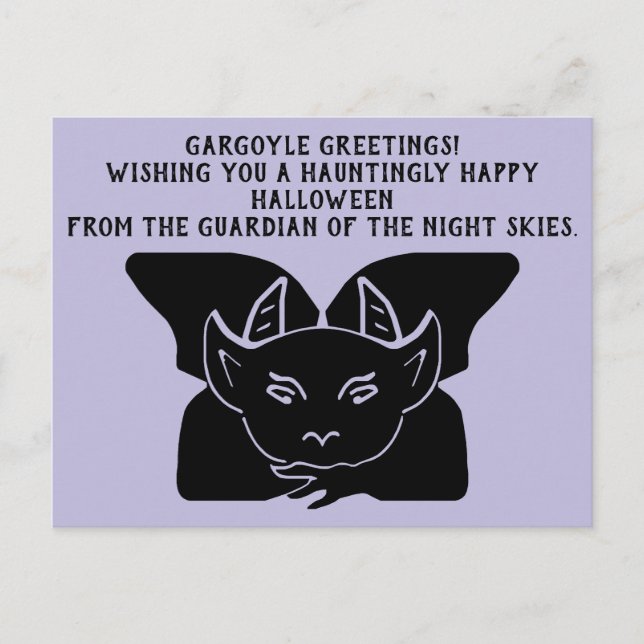 Carte Postale Salutations de Gargouille (Devant)