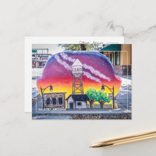 Carte Postale Salutations de Gilbert, Arizona (Devant/Arrière en situation)