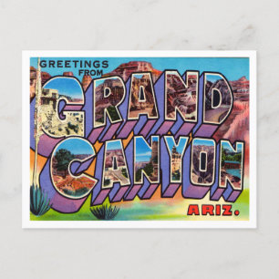 Carte Postale Salutations de Grand Canyon, Arizona Travel