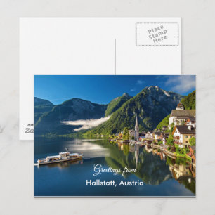 Carte Postale Salutations de Hallstatt, Autriche