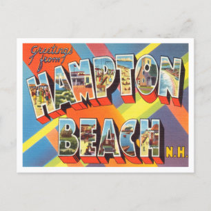 Carte Postale Salutations de Hampton Beach, New Hampshire Travel