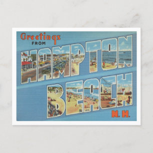 Carte Postale Salutations de Hampton Beach, New Hampshire Travel
