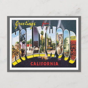 Carte Postale Salutations De Hollywood California