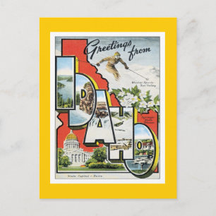 Carte Postale Salutations De Idaho