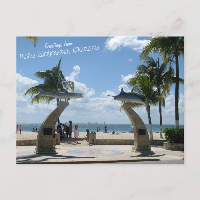 Carte Postale Salutations de Isla Mujeres, Mexique (Devant)