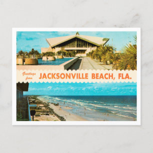 Carte Postale Salutations de Jacksonville Beach, Floride Travel