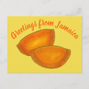 Carte Postale Salutations de Jamaica Jamaican Beef Patty Foodie