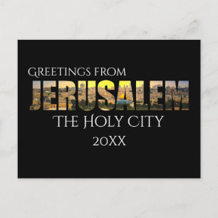 Carte Postale Salutations de Jérusalem La Ville Sainte