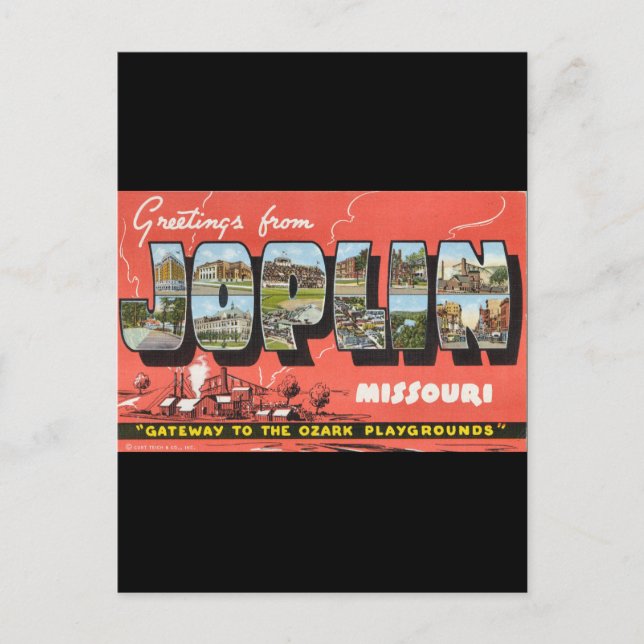 Carte Postale Salutations de Joplin (Devant)