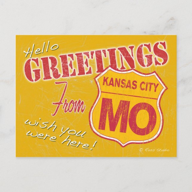 Carte Postale Salutations de Kansas City Missouri Postcard (Devant)