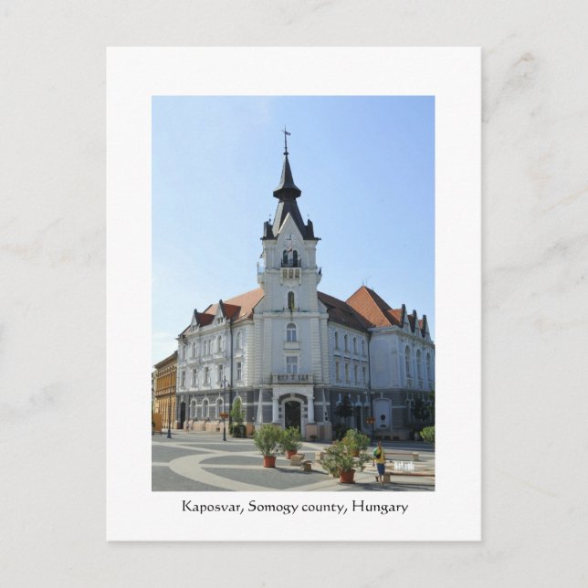 Carte Postale Salutations de Kaposvar, Hongrie (Devant)