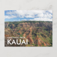 Salutations de Kauai Waimea Canyon
