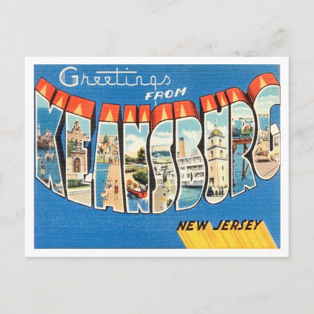 Carte Postale Salutations de Keansburg, New Jersey Travel (Devant)
