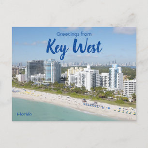 Carte Postale Salutations de Key West Florida Post Card