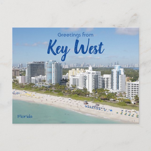 Carte Postale Salutations de Key West Floride  (Devant)