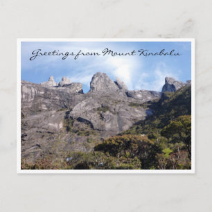 Carte Postale salutations de Kinabalu