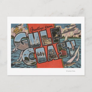 Carte Postale Salutations de la Côte du Golfe