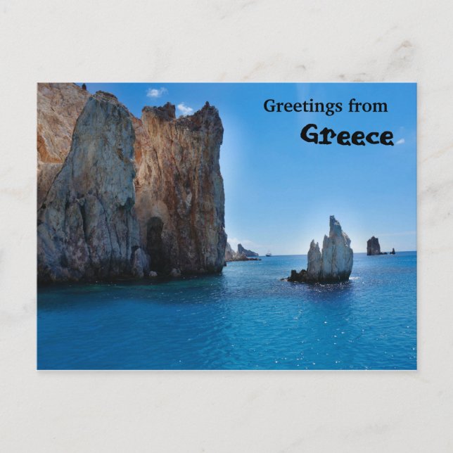 Carte Postale Salutations de la Grèce (Devant)