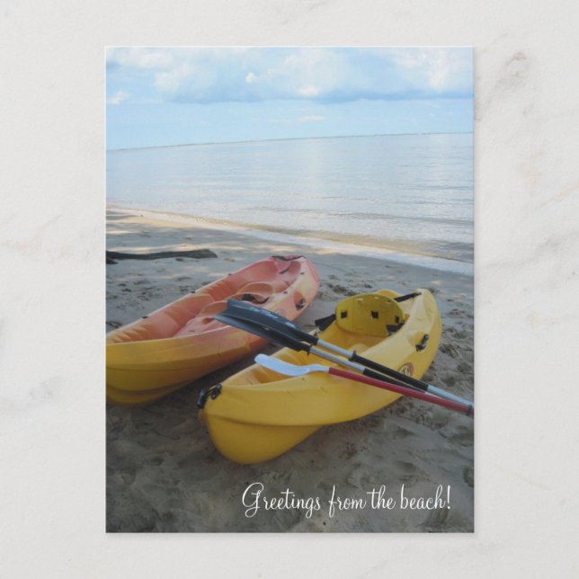 Carte Postale Salutations de la plage ! (Devant)