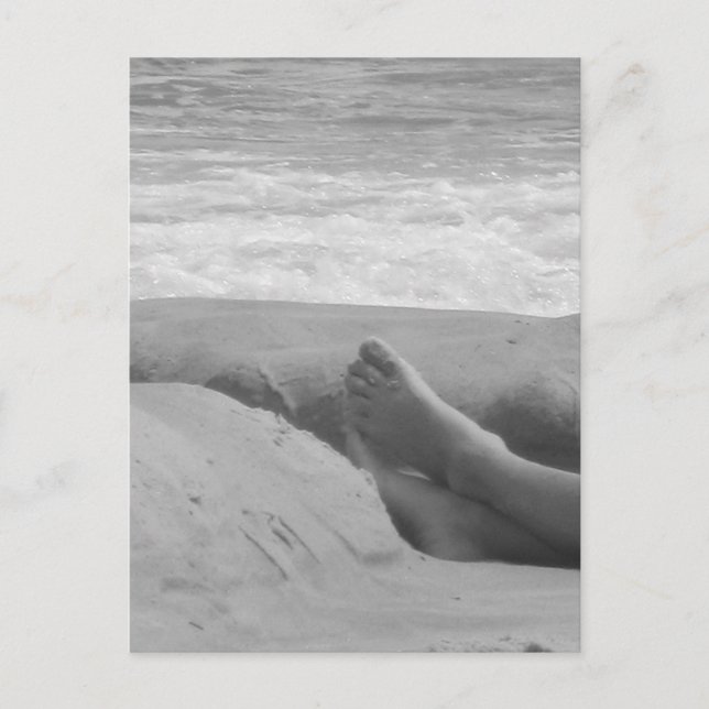 Carte Postale Salutations de la plage ! (Devant)