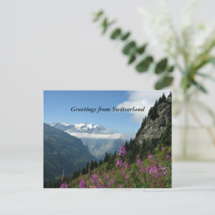 Carte Postale Salutations de la Suisse