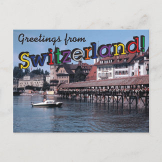 Carte Postale Salutations de la Suisse !