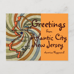 Carte Postale Salutations de l'AC New Jersey