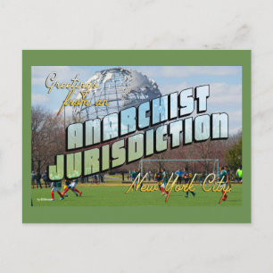 Carte Postale Salutations de l'anarchiste New York City!