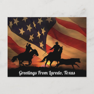 Carte Postale Salutations De Laredo, Texas Postcard