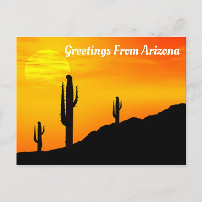 Carte Postale Salutations De L'Arizona (Devant)