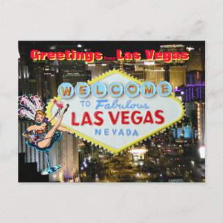 Carte Postale Salutations de Las Vegas