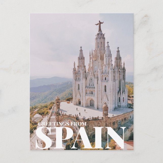 Carte Postale Salutations de l'espagne (Devant)