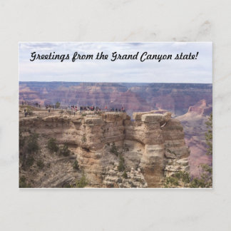 Carte Postale Salutations de l'État du Grand Canyon