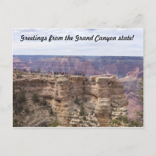 Carte Postale Salutations de l'état du Grand Canyon