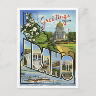 Carte Postale Salutations De L'Idaho
