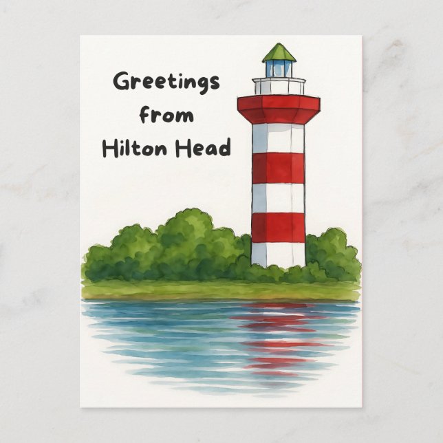 Carte Postale Salutations de l'île de Hilton Head 2025 (Devant)