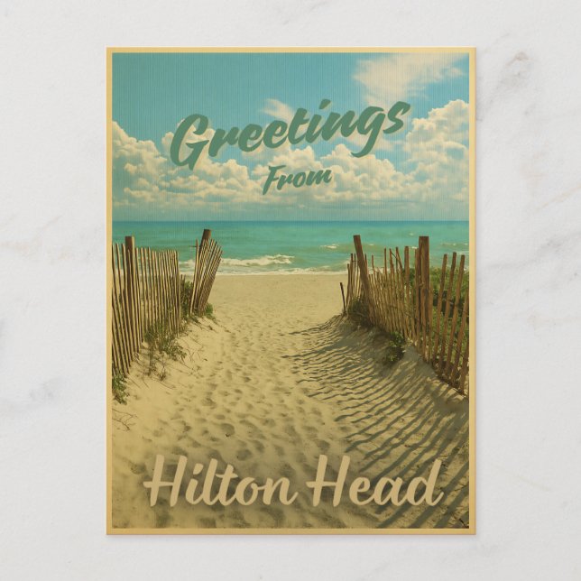 Carte Postale Salutations de l'île de Hilton Head 2025 (Devant)