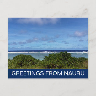 Carte Postale salutations de l'île de nauru