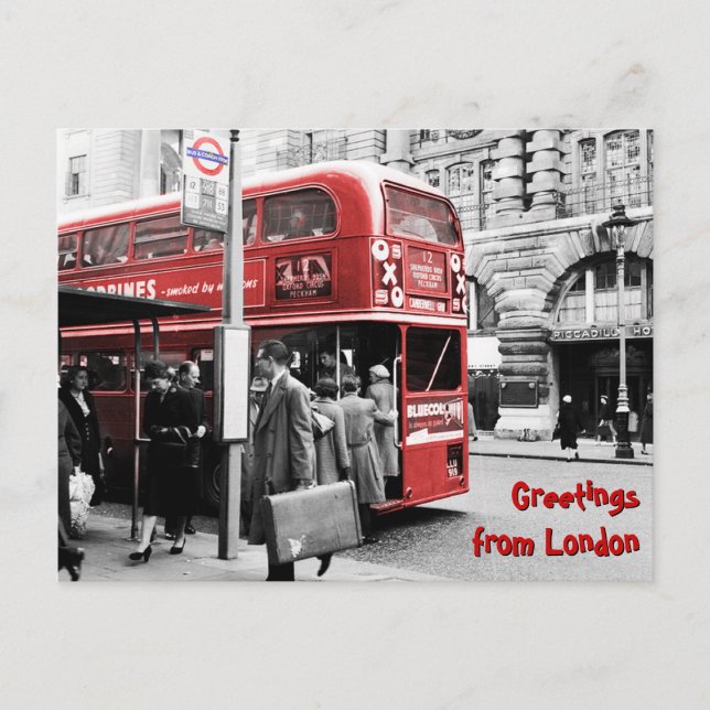 Carte Postale Salutations de Londres (Devant)