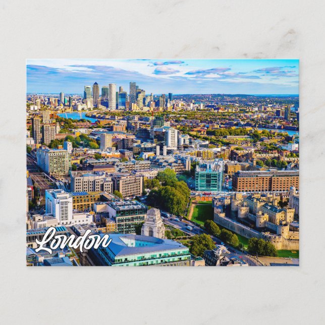 Carte Postale Salutations de Londres, Angleterre (Devant)
