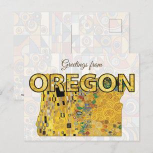 Carte Postale Salutations de l'Oregon