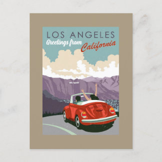 Carte Postale Salutations de Los Angeles California Postcard