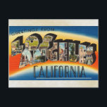 Carte Postale Salutations de Los Angeles California Vintage Art<br><div class="desc">Voyage vintage</div>