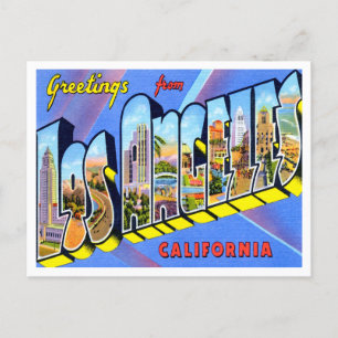 Carte Postale Salutations de Los Angeles, Californie Travel