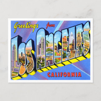 Carte Postale Salutations de Los Angeles, Californie Travel