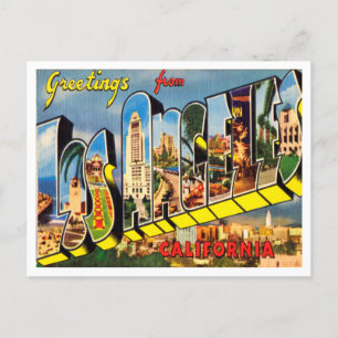 Carte Postale Salutations de Los Angeles, Californie Travel