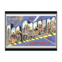 Salutations de Los Angeles Californie Vintage