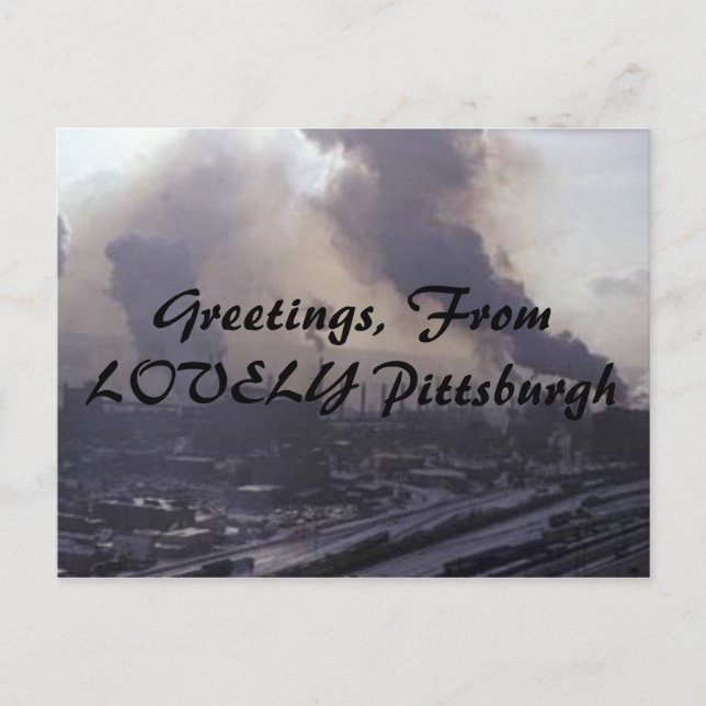 Carte Postale Salutations, De LOVELY Pittsburgh (Devant)